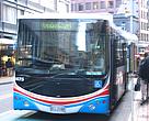 Wellington bus to illustrate the news that WWF commissioned research finds the majority of Kiwis want Government investment in public transport or rail infrastructure to head off rises in oil prices.