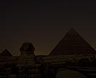 The Great Pyramids & Sphinx - after the lights go out for Earth Hour